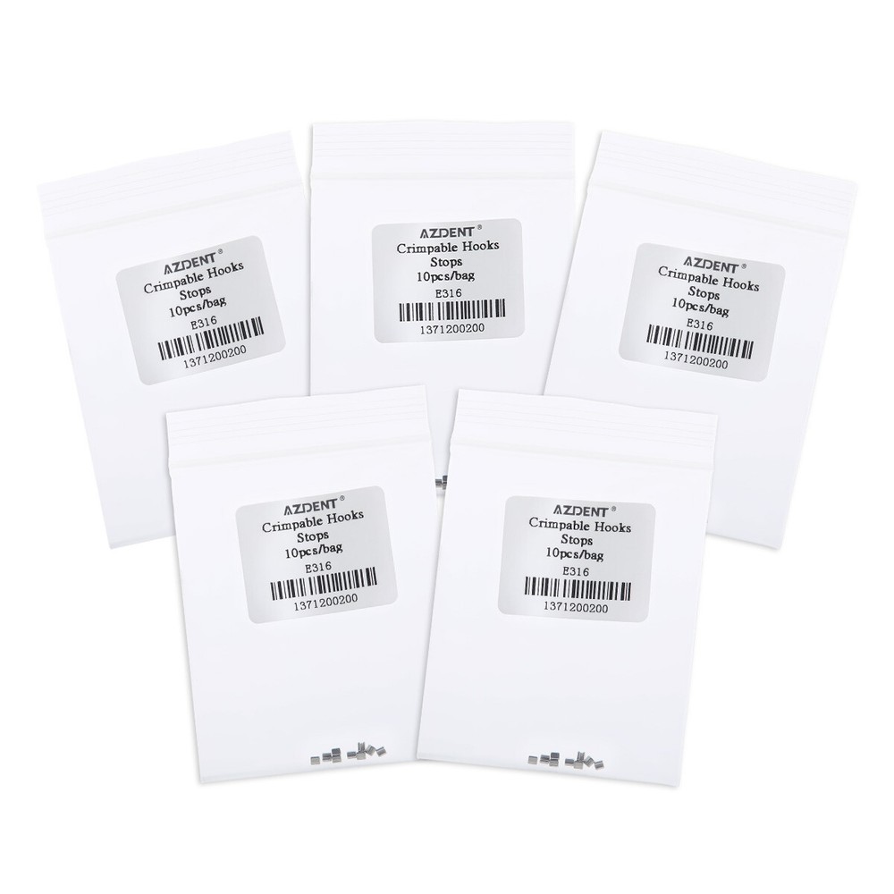 AZDENT Dental Orthodontic Crimpable Hooks Stops Type 10pcs/pack