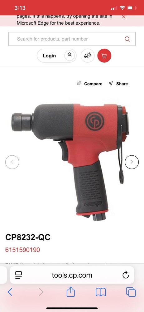 CHICAGO PNEUMATIC IMPACT WRENCH CP8232-QC