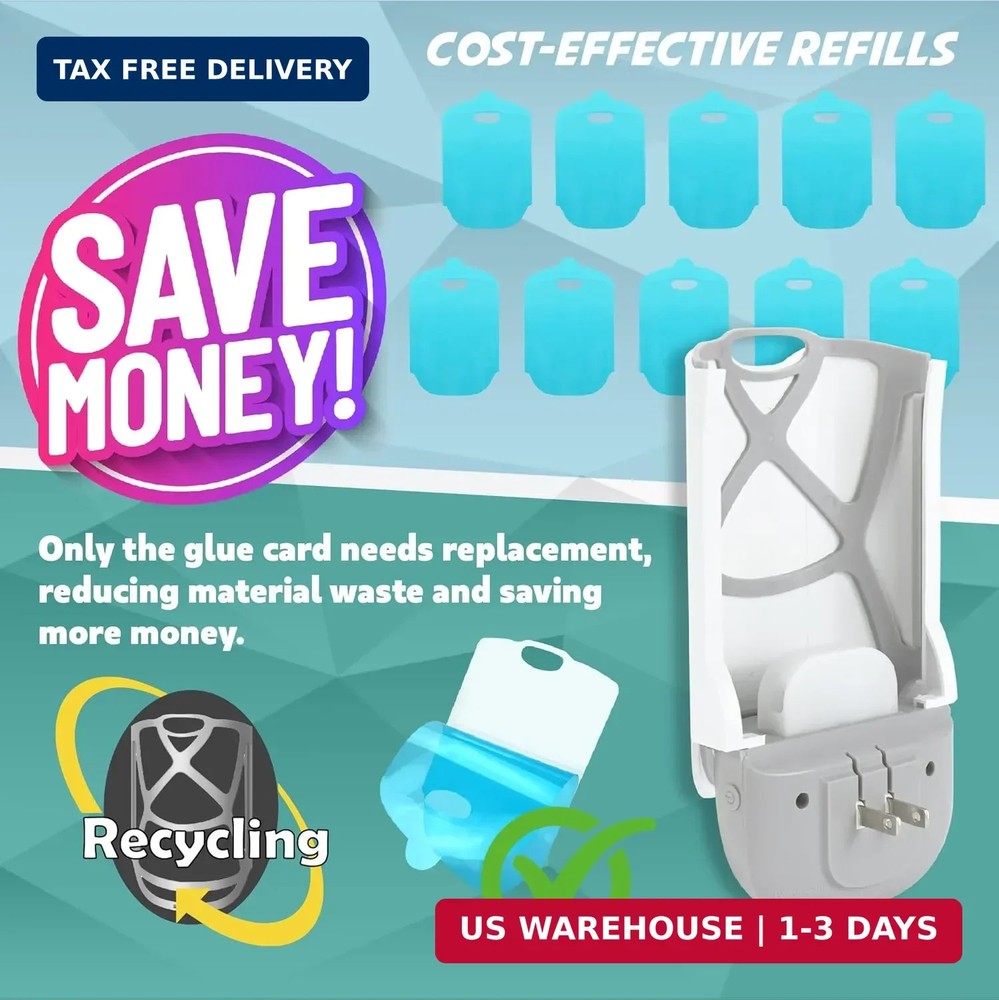 Flying Insect Refills for Indoor - Bug Catcher Trap Refill Capture Fruit Flies,