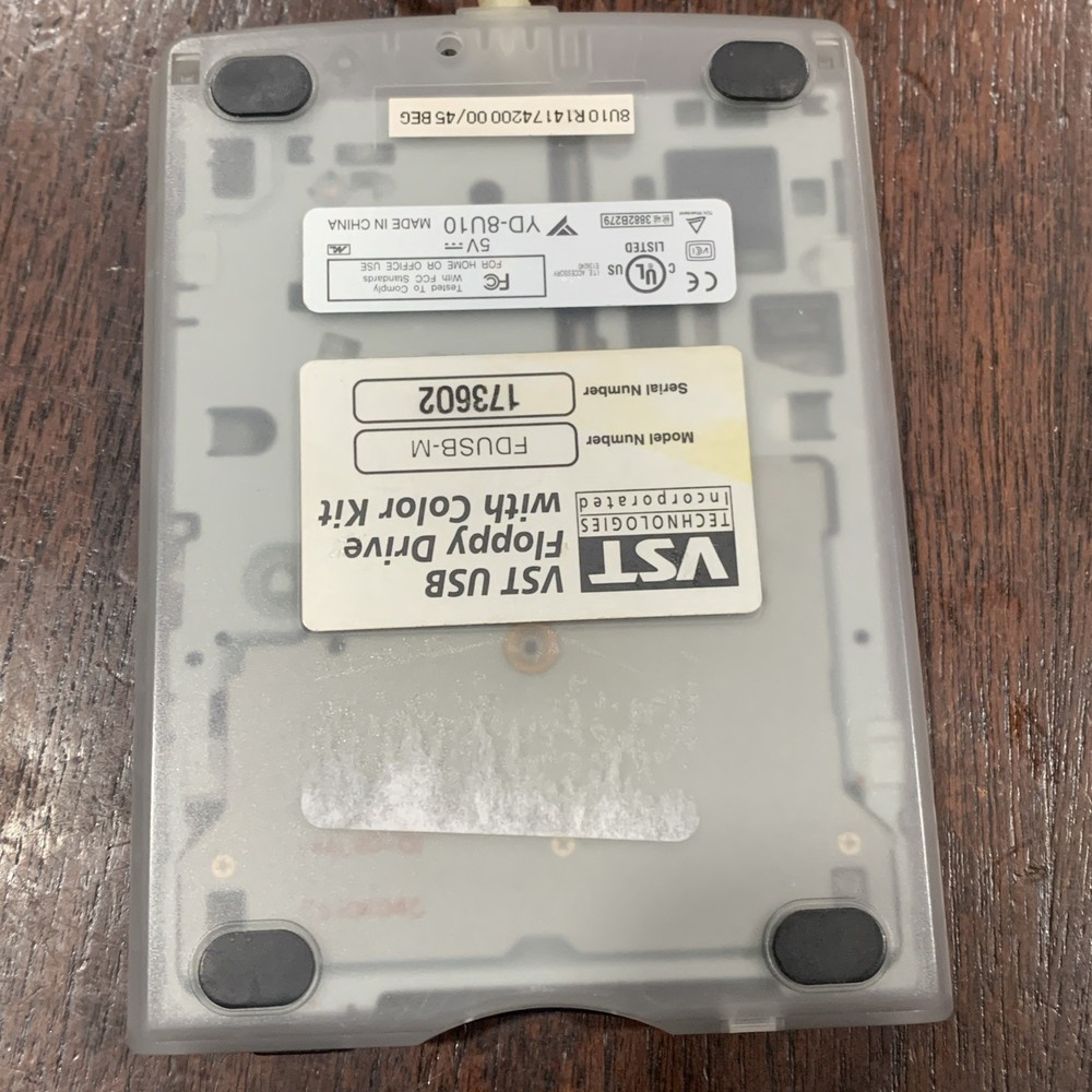Retro VST Technologies USB Floppy Drive with Color Kut FDUSB-M Blue