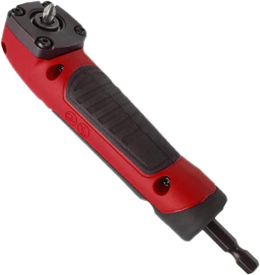 Right Angle Drill Attachment 90 Degree Corner Device Adapter Impact Red