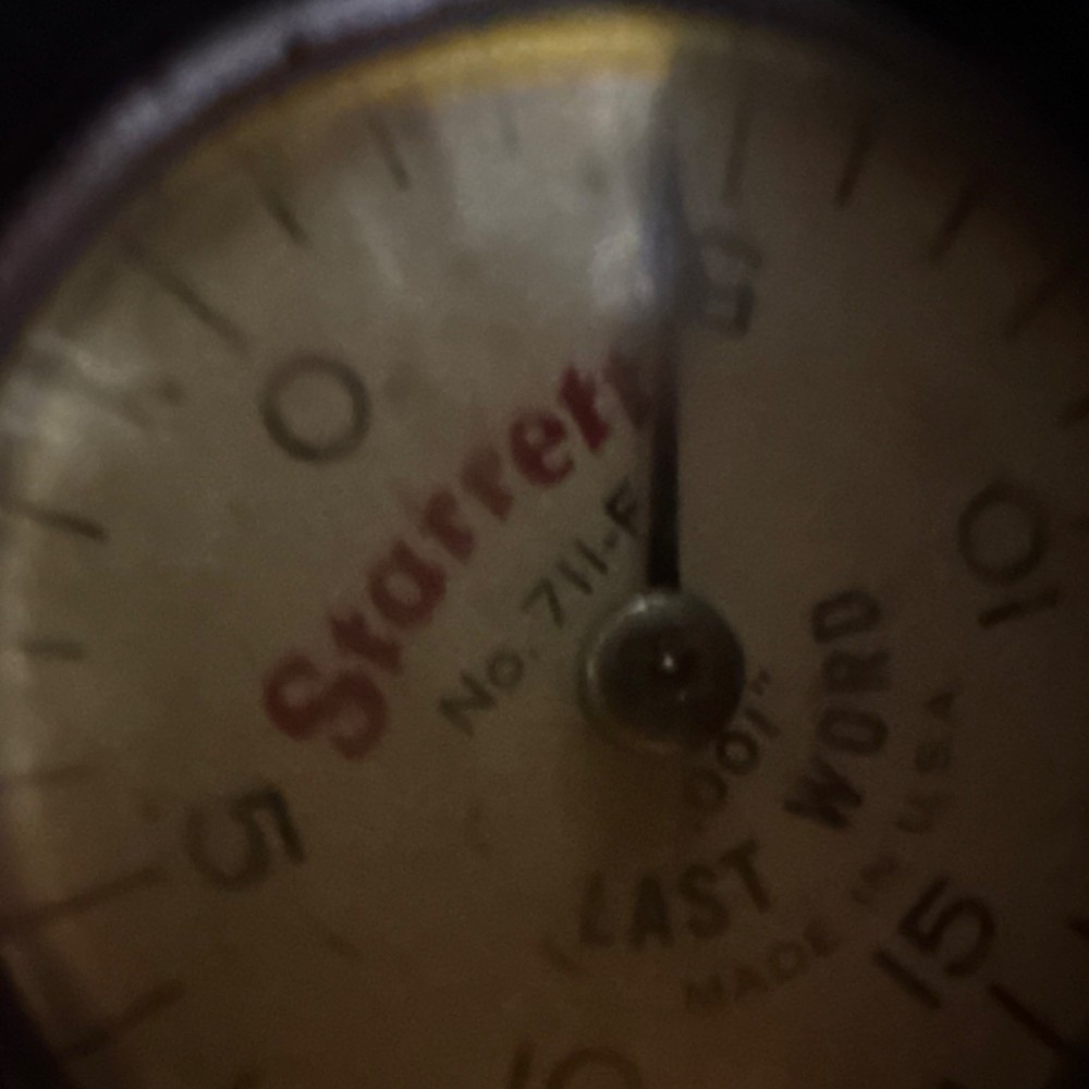Starrett Dial Test Indicator NO 711-F Last Word, with Case