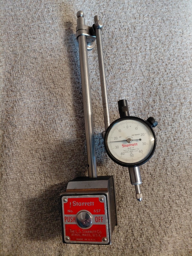 Starrett Dial Indicator Magnetic Base Model 657
