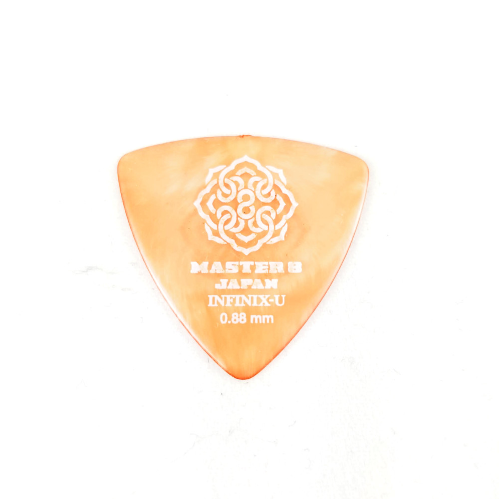Master 8 Japan INFINIX-U Grip Guitar Triangle Pick - 0.88mm Medium 6-Pack