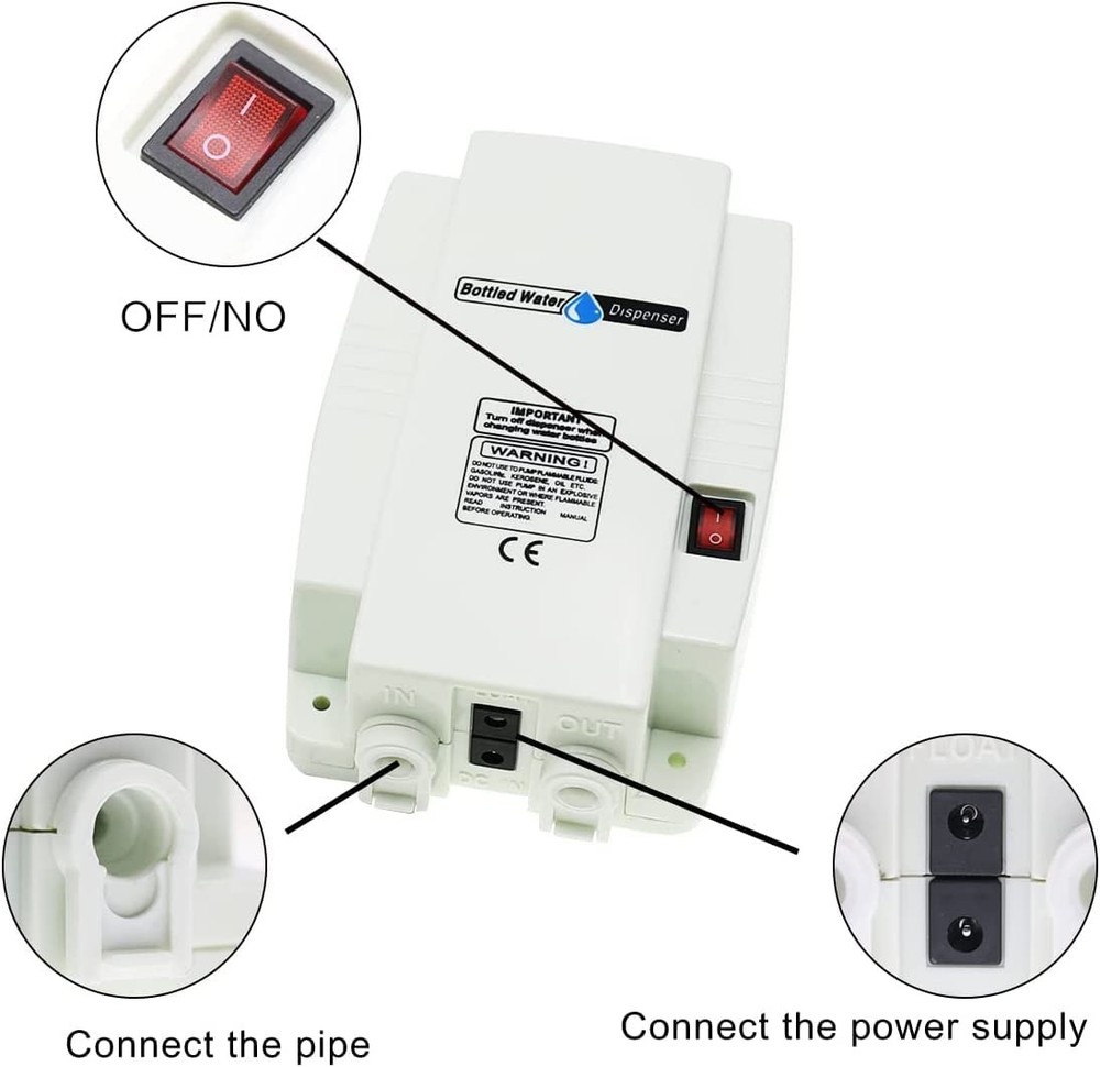 TDRSUPER Bottled Water Dispenser Pump System with Singlffee