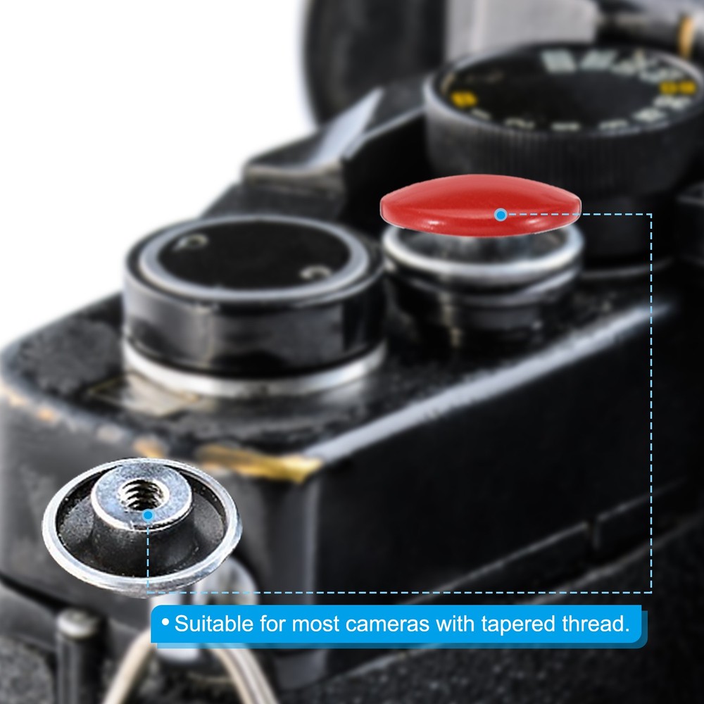 3 Pack Camera Shutter Button Shutter Release Button Convex Red