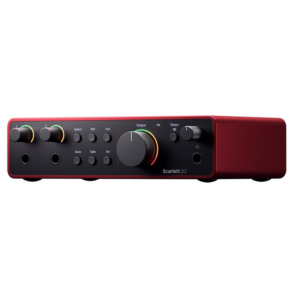 Focusrite Scarlett 2i2 Studio 4th Gen USB Interface with Microphone, Headphones