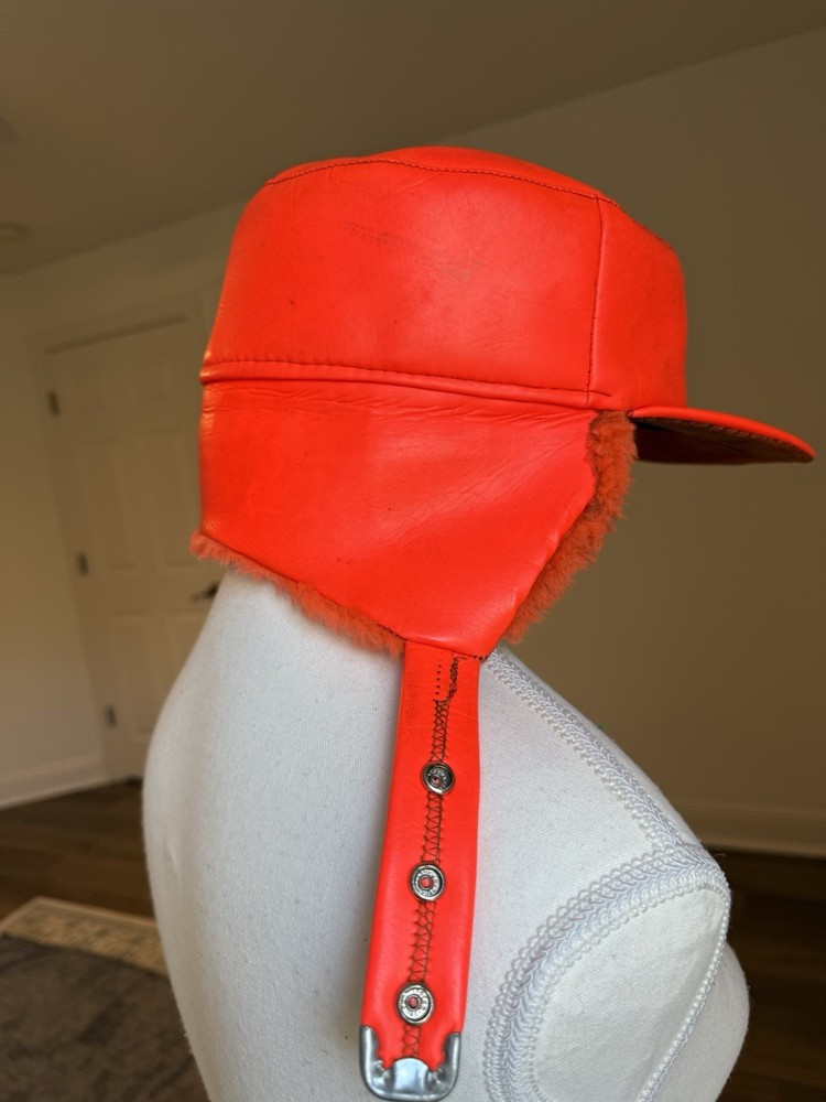 Bright Orange Ski Hat Size 7 5/8