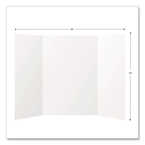 Formit Trifold Display Boards, 36 x 48 x 0.2, White