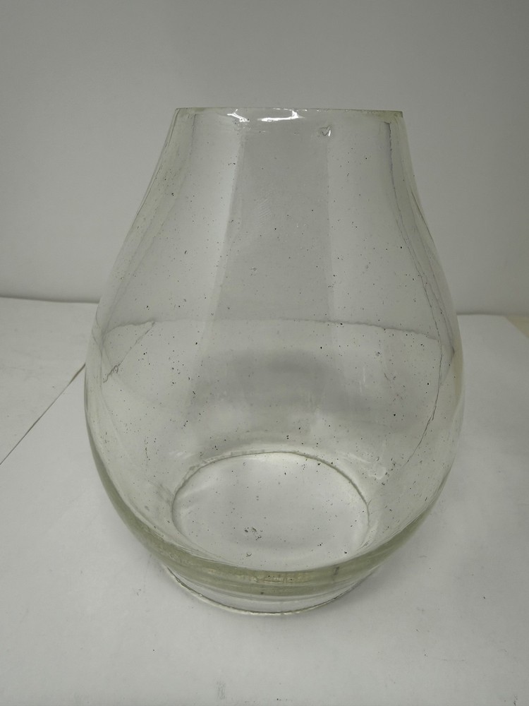 5 3/8 clear railroad lantern tall globe #39 size w/ panel