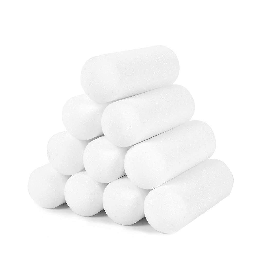 Mister 4" Double rounded foam paint roller covers, 10 Pcs Double-rounded