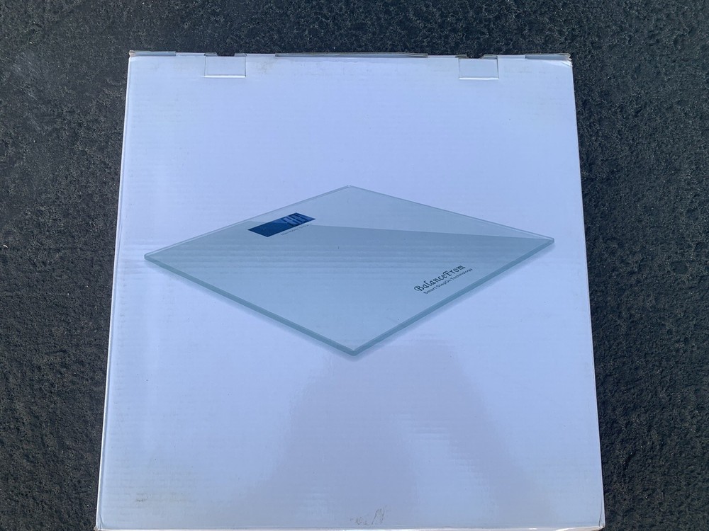 BalanceFrom Bathroom Scale Digital Body Weight with Step-On Technology - Silver 