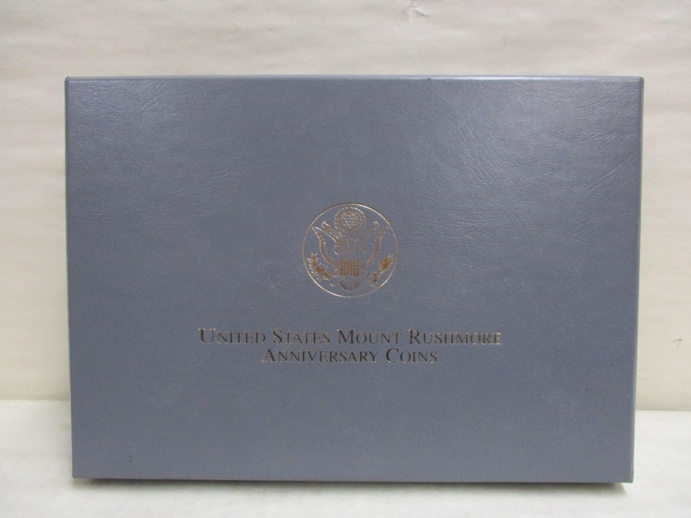 EMPTY BOX & COA for 1991 Mount Rushmore US Mint 6-Coin Proof & Uncirculated Set