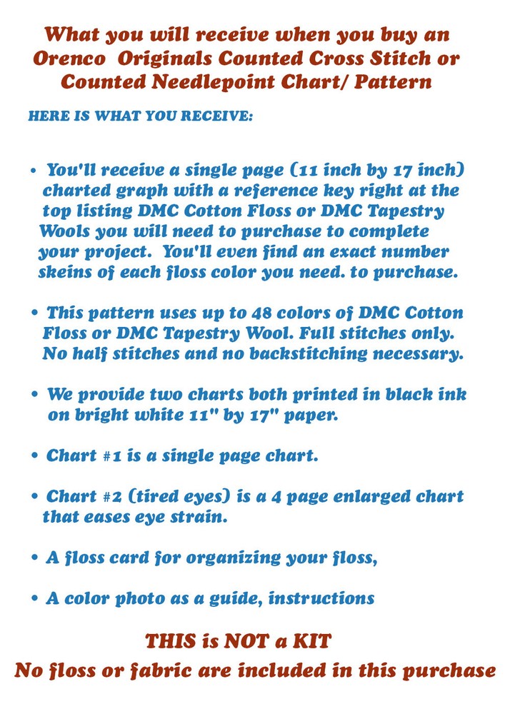 Modern Paul Klee Forest Bird Counted Cross Stitch Chart Pattern