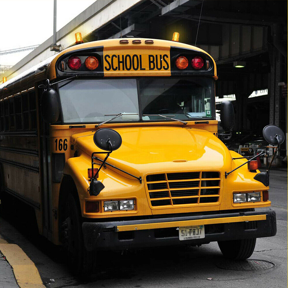 2X Amber LED Rotating Strobe Light Rooftop Flash Beacon Strobe Warning Lamp