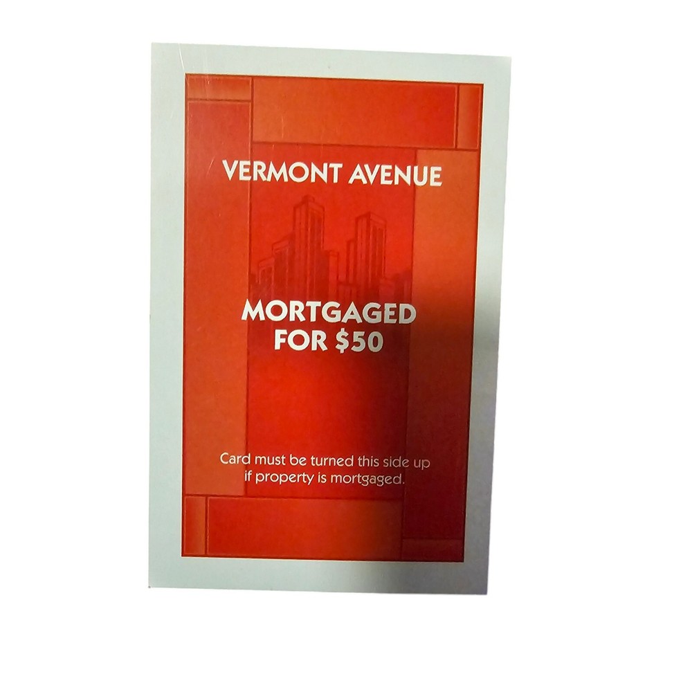 Monopoly (Championship) Title Cards Replacement Pieces