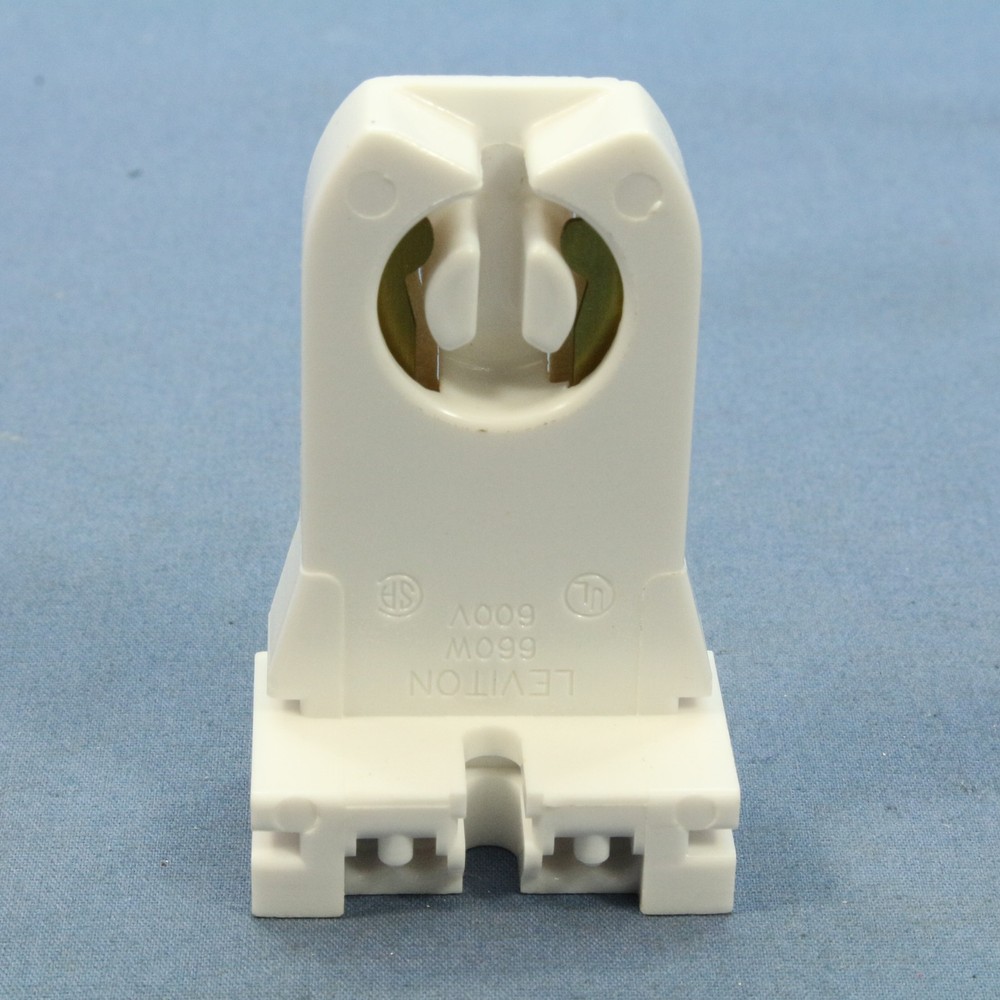 Leviton 13355 Fluorescent Lampholder Socket T8 T12 Medium Bi-Pin 11/32 Thick