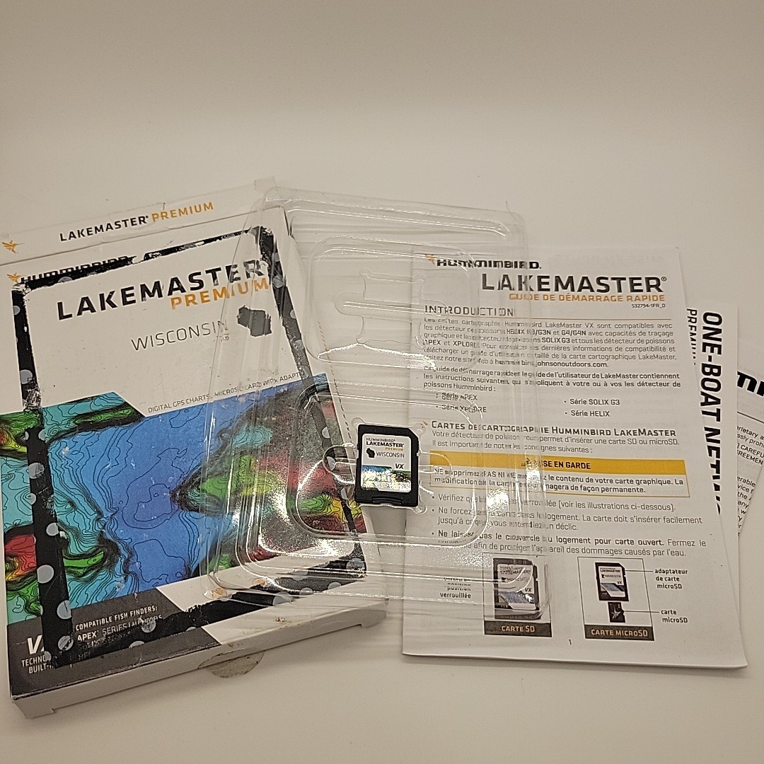 Humminbird LakeMaster Premium Wisconsin V1 One Boat Network VX Technology