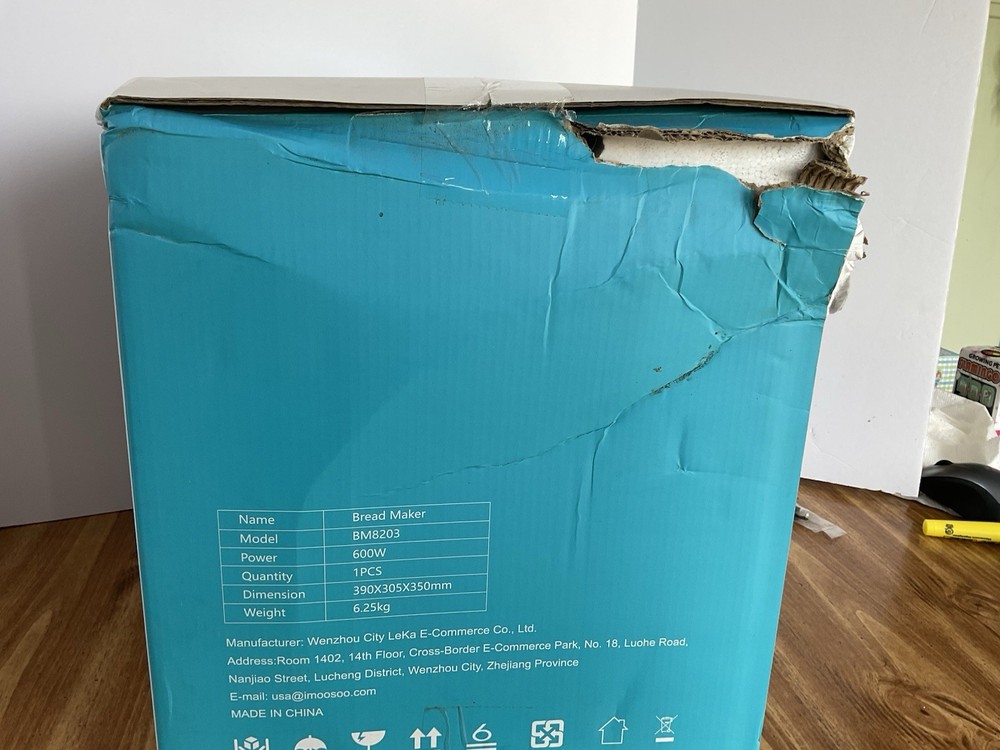 Moosoo BM8202 25 In 1 2lb Programmable Bread Machine Maker Digital Touch NEW