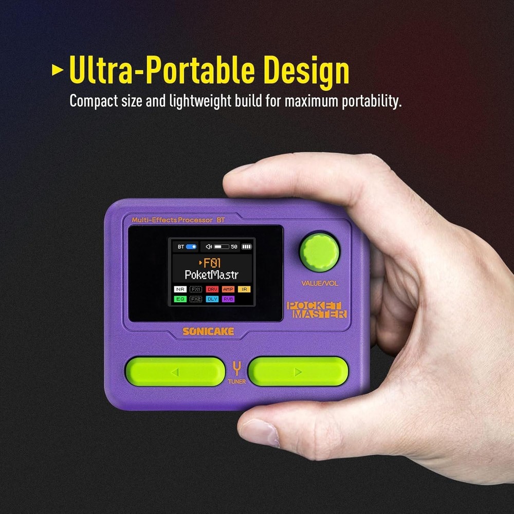 Multi Effects Pedal w/ Amp Modeling - Purple