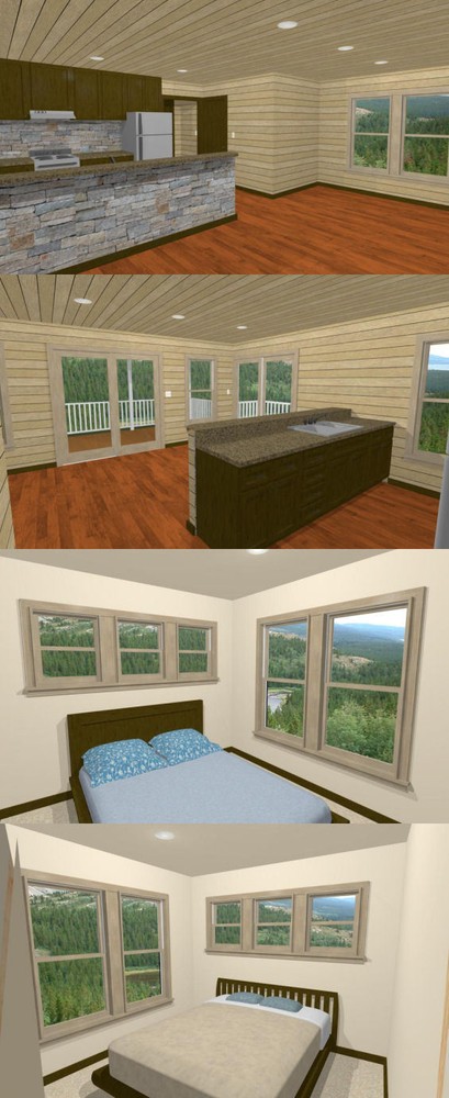 20x32 House -- 2 Bedroom -- 808 sqft -- PDF FloorPlan -- Model 6P