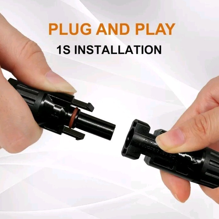 2 Pair Adapter Cable Wire Plug Tool Kit for Solar Panel(M/FF+F/MM)