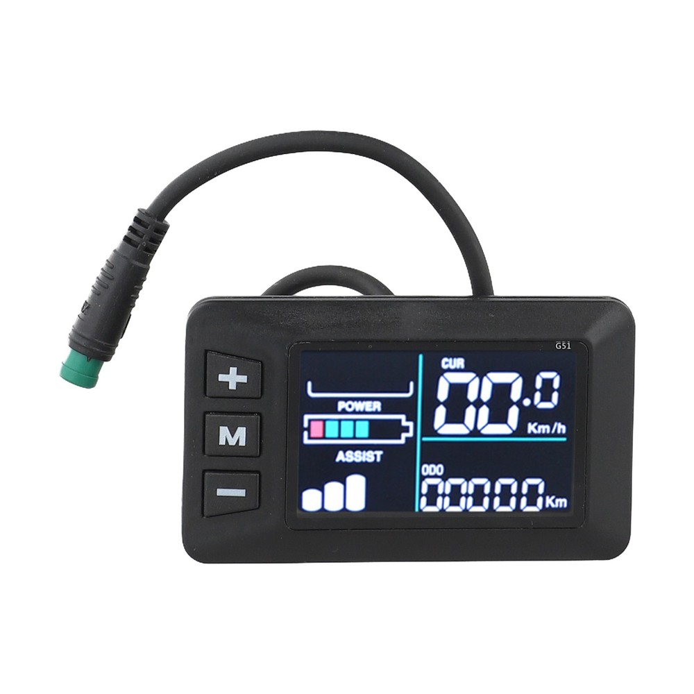LCD Display for E Bikes 5 Pins Connection for 24V 36V 48V Compatibility