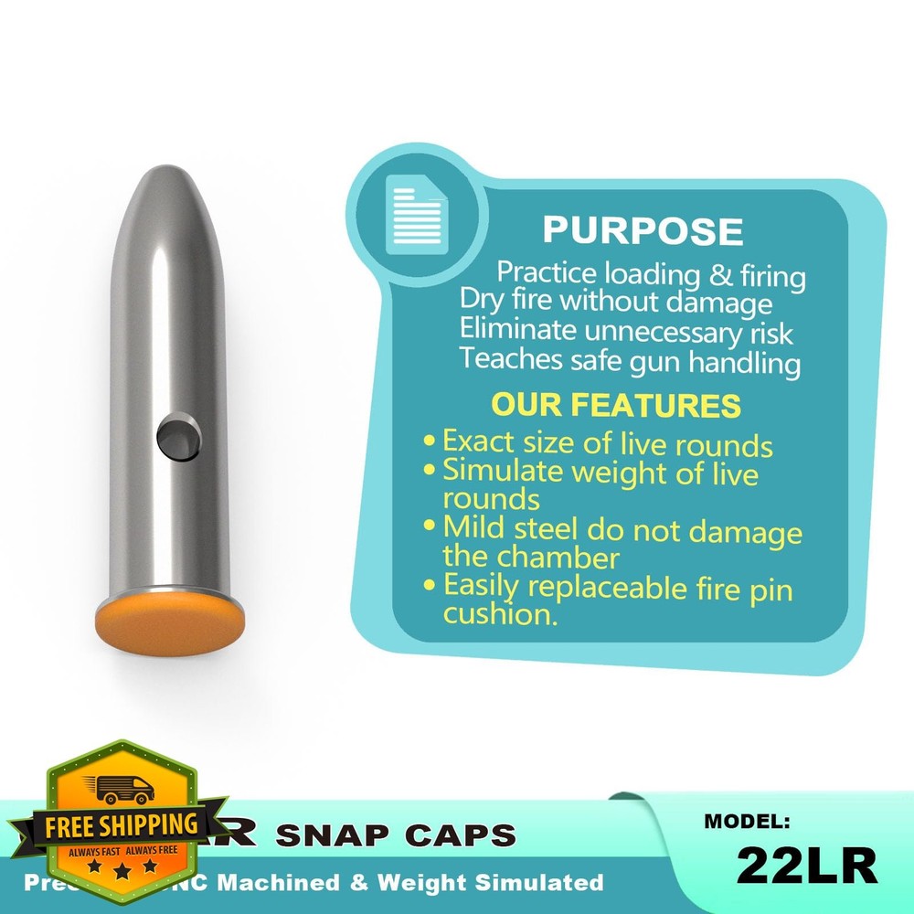GORTAR Snap Caps Training Dummy Rounds Safe Loading Firing Practice