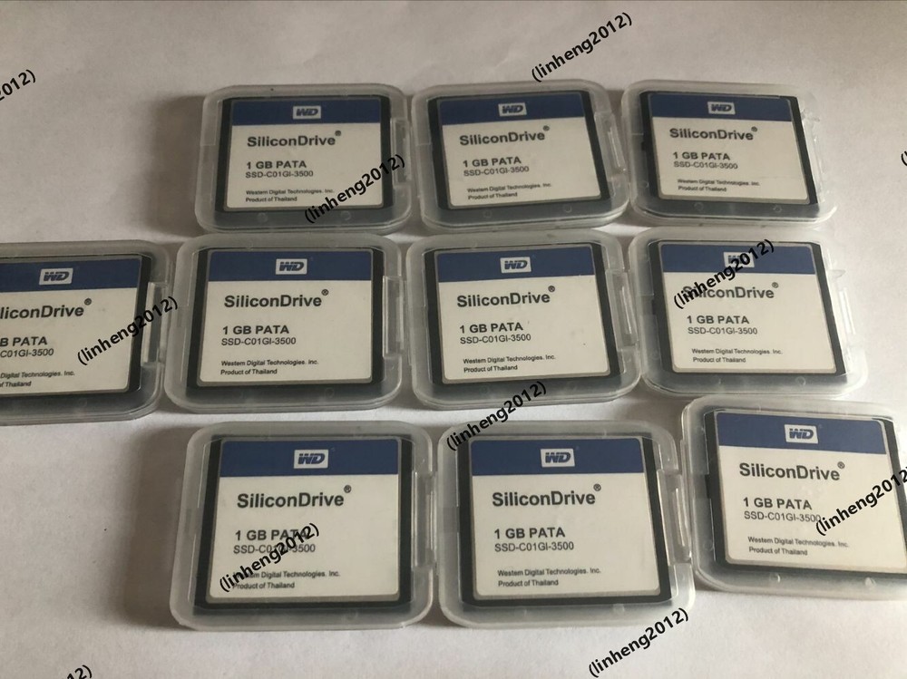 10PCS  SiliconDrive 1GB PATA CF  WD CF Card