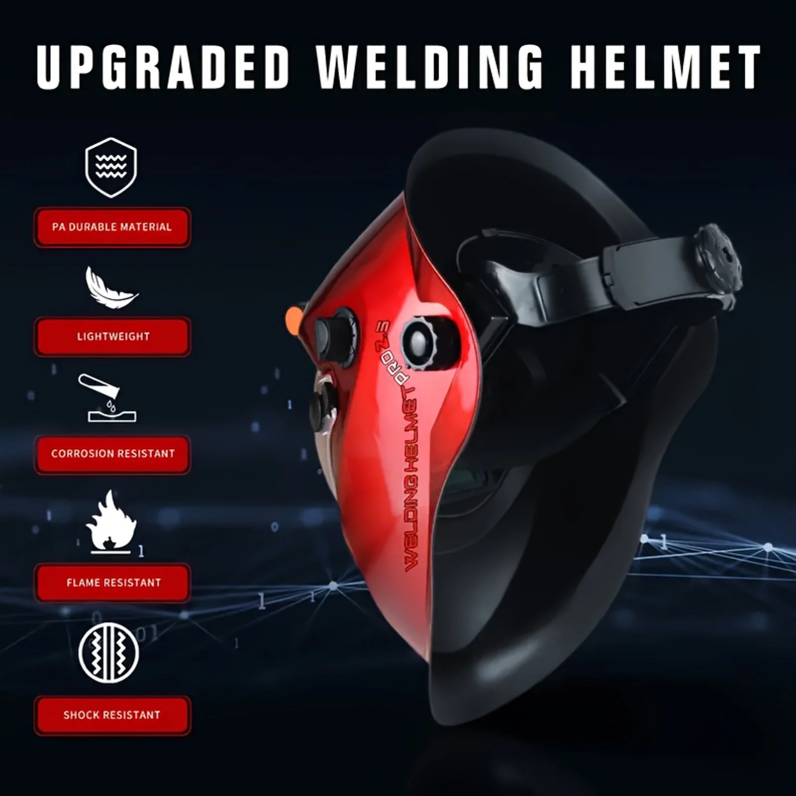 True Color Auto Darkening Welding Helmet - Multi-Process Welding & Grinding