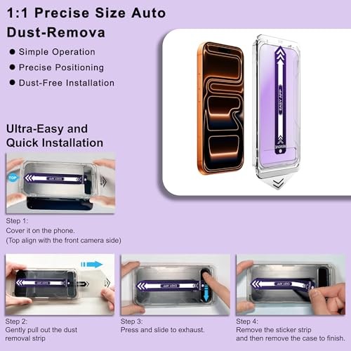 2-Pack Matte Screen Protector for iPhone 17 Pro Anti Blue Light Matte [2-Pack]