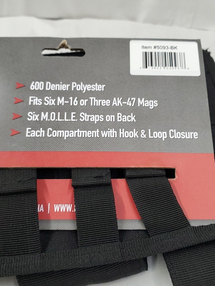 Rifle Pouch Universal M.O.L.L.E. Triple Mag (Polyester)