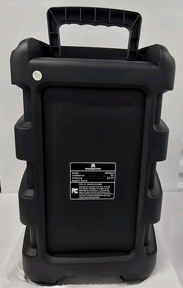 MPD823 GLOW-8 MaxPower Portable Multimedia Karaoke Speaker