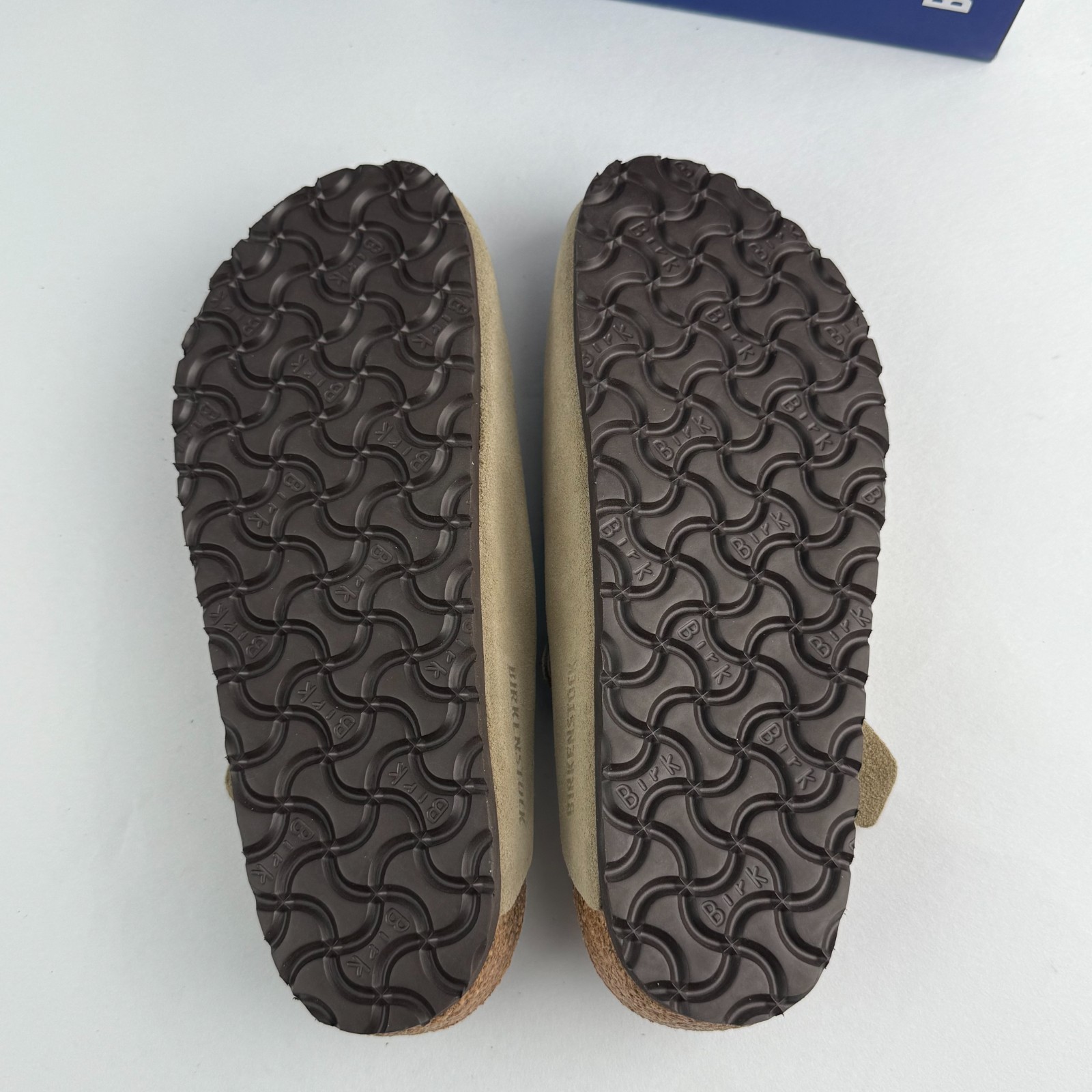 Birkenstock Boston Suede Leather Taupe Soft Footbed Shoes Clog Select Size