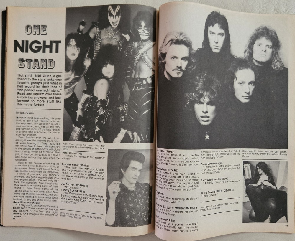 ROCK AWARDS KISS EXTRAVAGANZA 1978 Magazine
