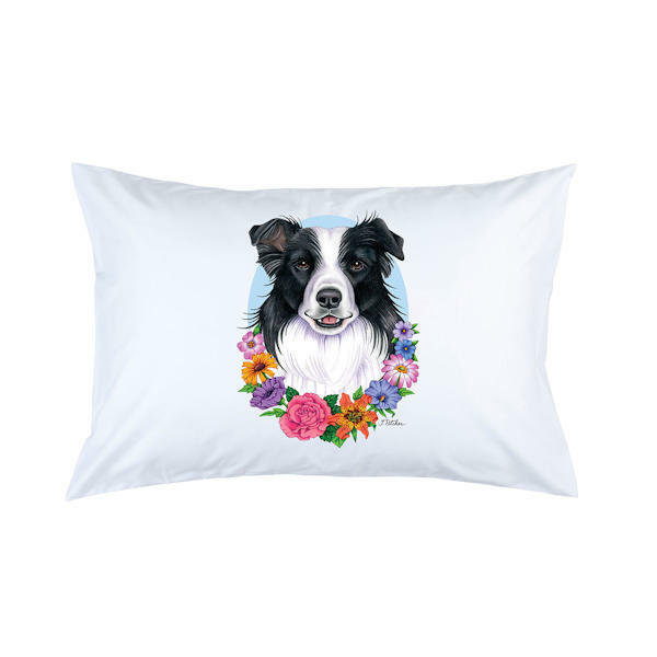 Border Collie Micro Fiber Pillowcase