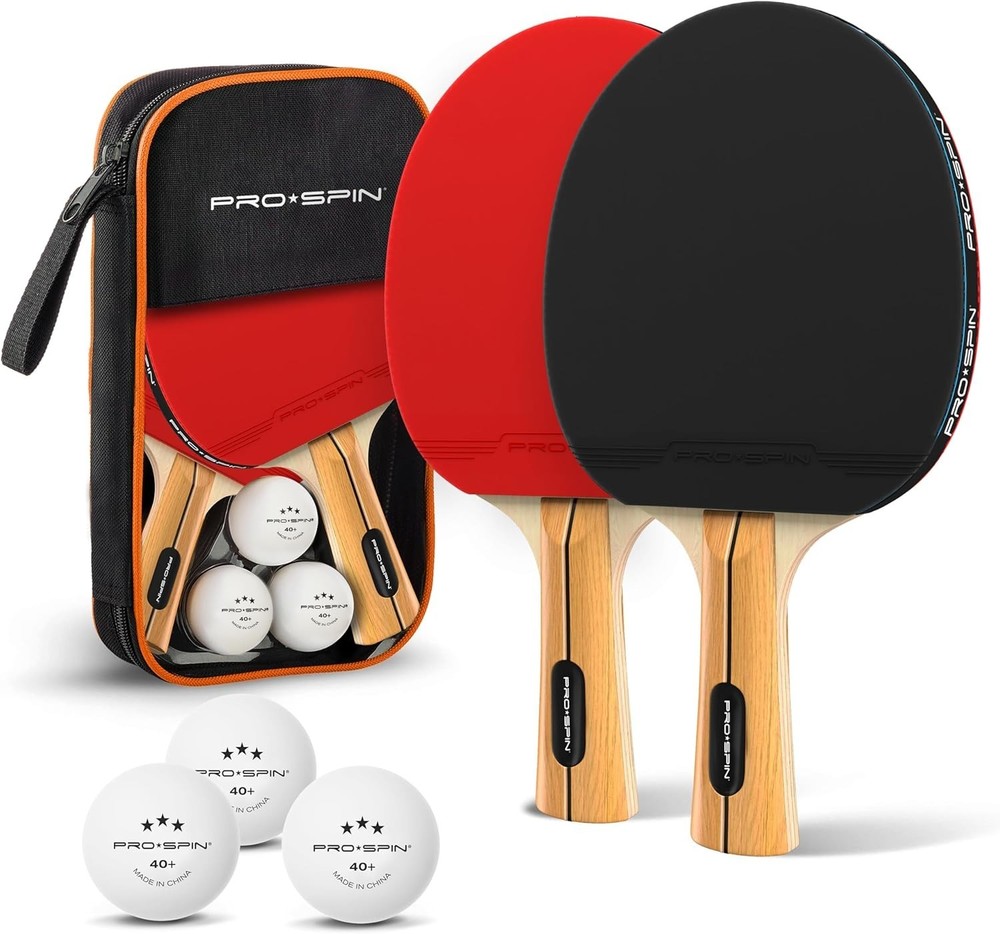 Stylish Table Tennis Paddle Set - 2 Players