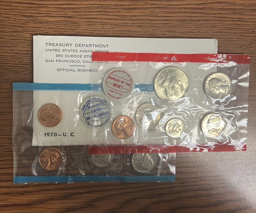 1970 MINT SET. ISSUED BY US MINT. Envelope, Opened 1x Available