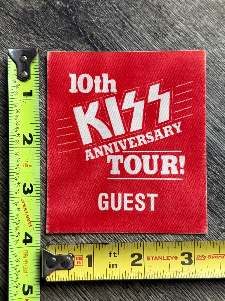 KISS Pass Creatures 10th Anniversary Tour Guest Vintage Kiss Memorabilia A