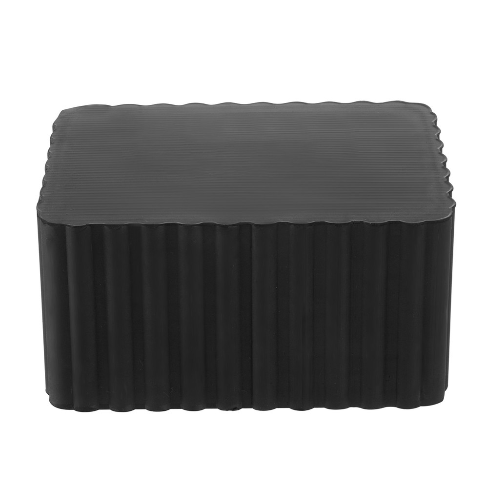 4PCS 3" Tall Solid Rubber Stack Blocks Universal for Auto Lift Rolling Jack New