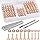 Copper Rivets and Burrs Leather Fastener Tool for DIY Projects