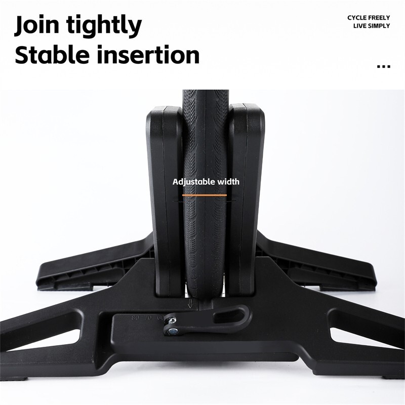 Adjustable Bicycle Stand Rack ABS MTB Road Bike Indoor Floor Parking Stand Black