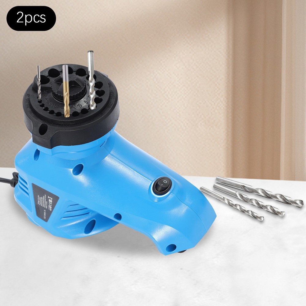 2x Electric Drill Bit Sharpener Drill Grinder Machine Twist Drive Drill 3mm-12mm