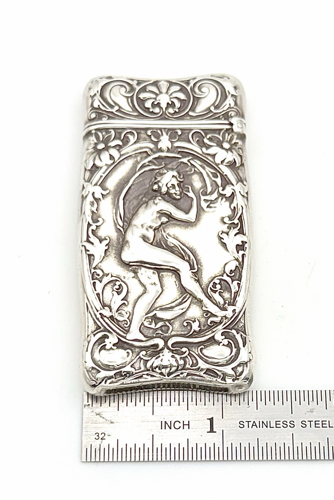 Gorham Sterling Match Safe - Art Nouveau/Jugendstil Design - Antique