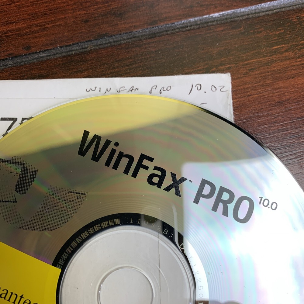 SYMANTEC WinFax Pro VERSION 10 Windows 2000 NT 98 95