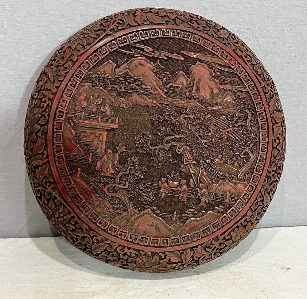 Chinese Red Lacquerware Box With Mark M4011