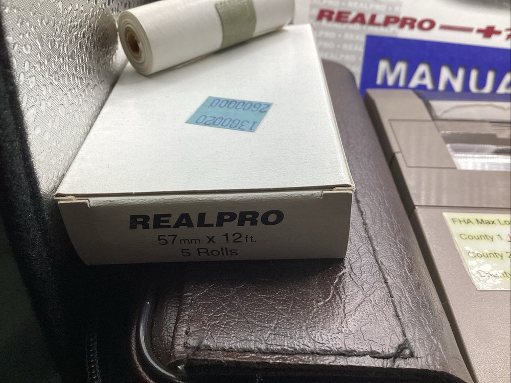 REALPRO INNOVATIONS Calculator REAL ESTATE & Lending COMPUTER System + Pygmy Ram