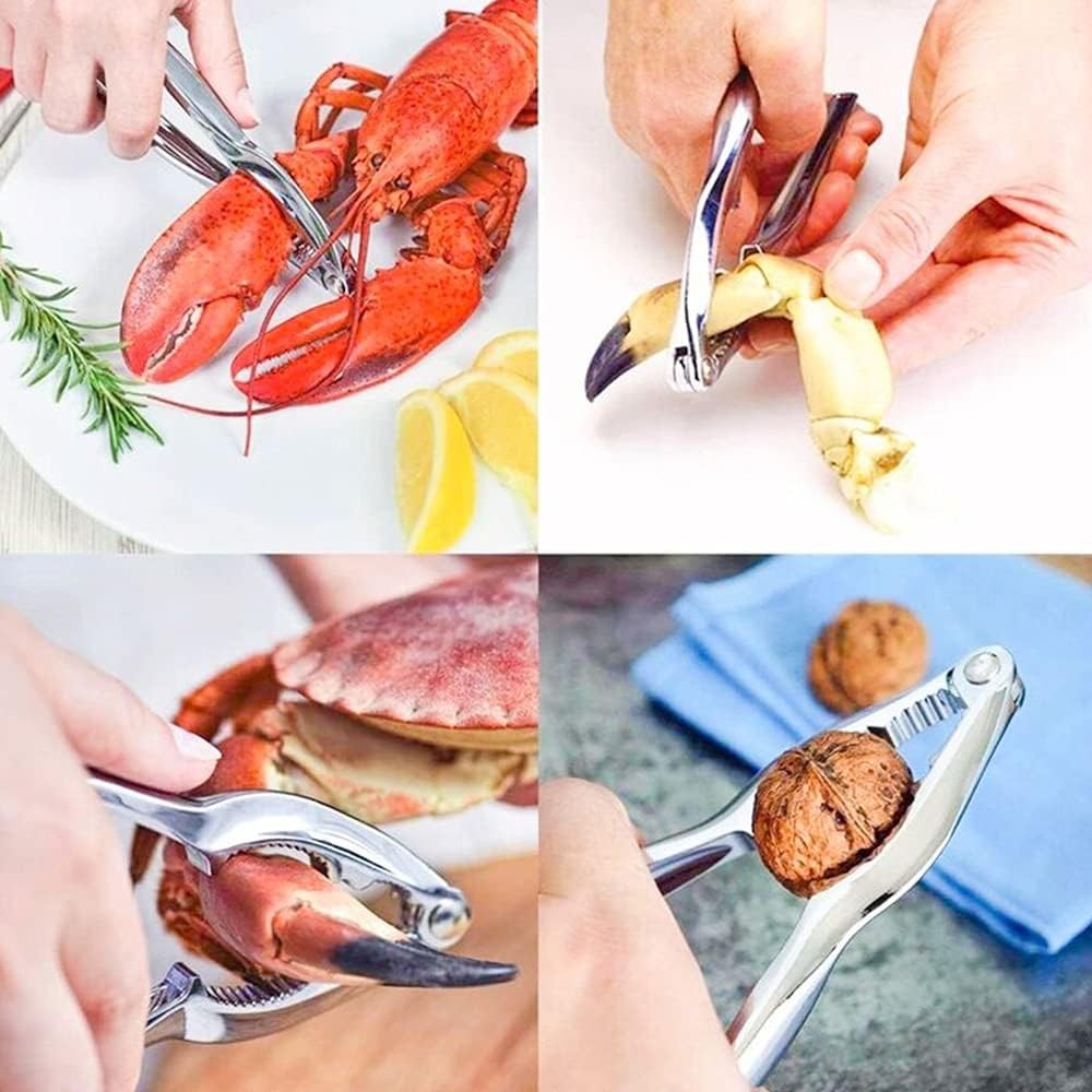 26 PCS Seafood Tools Include Crab Crackers, Seafood Scissors, Lobster Sheller, C