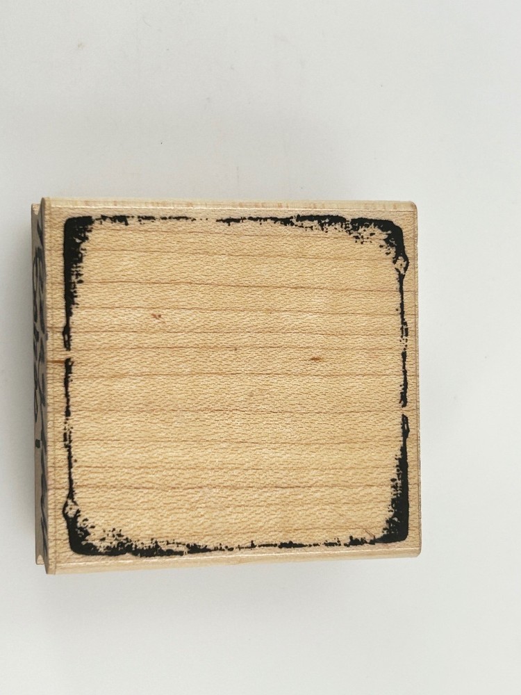 Hero Arts Square Background Edge Wood Rubber Stamp E226