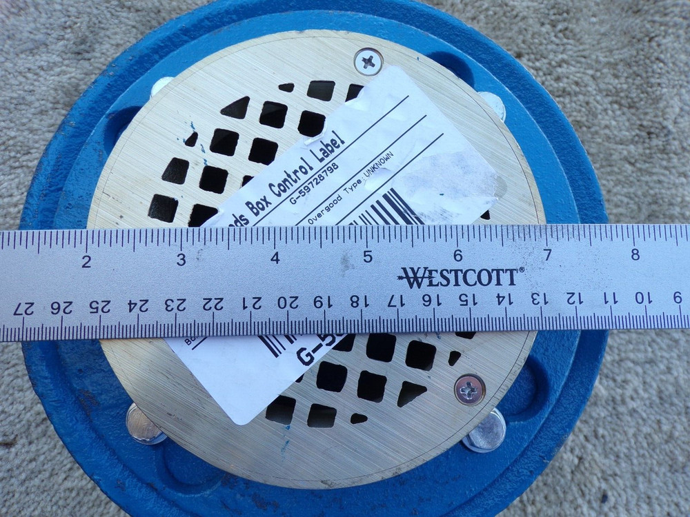 MS FD-12000 Low Profile 5" Adjustable Floor Drain; mC